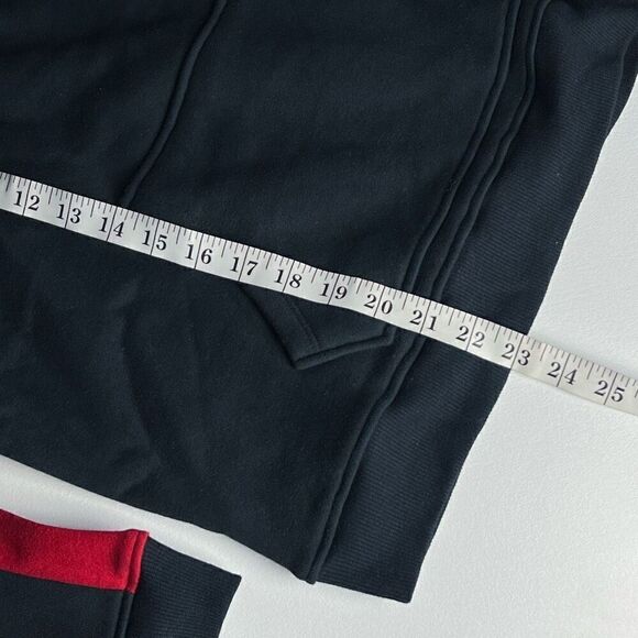 Tommy Hilfiger Vented Half-Zip Womens Active Hoodies Size M Black/Red NWOT - Picture 6 of 9